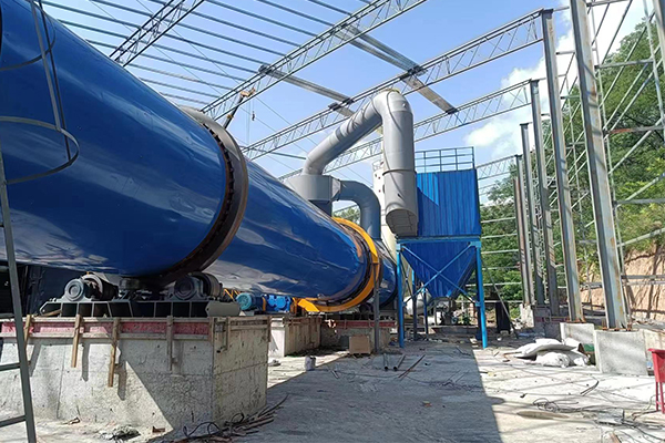 陕西1000吨煤泥烘干机械项目实拍现场 陕西1000吨煤泥烘干机械项目实拍现场