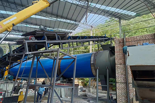 陕西咸阳煤泥烘干机械项目安装现场 陕西咸阳煤泥烘干机械项目安装现场